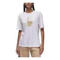 (WMNS) Air Jordan Graphic T-Shirt 'White' FD7244-100