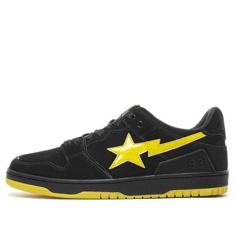 A Bathing Ape Sk8 Sta 'Black Yellow' 1G70-191-031