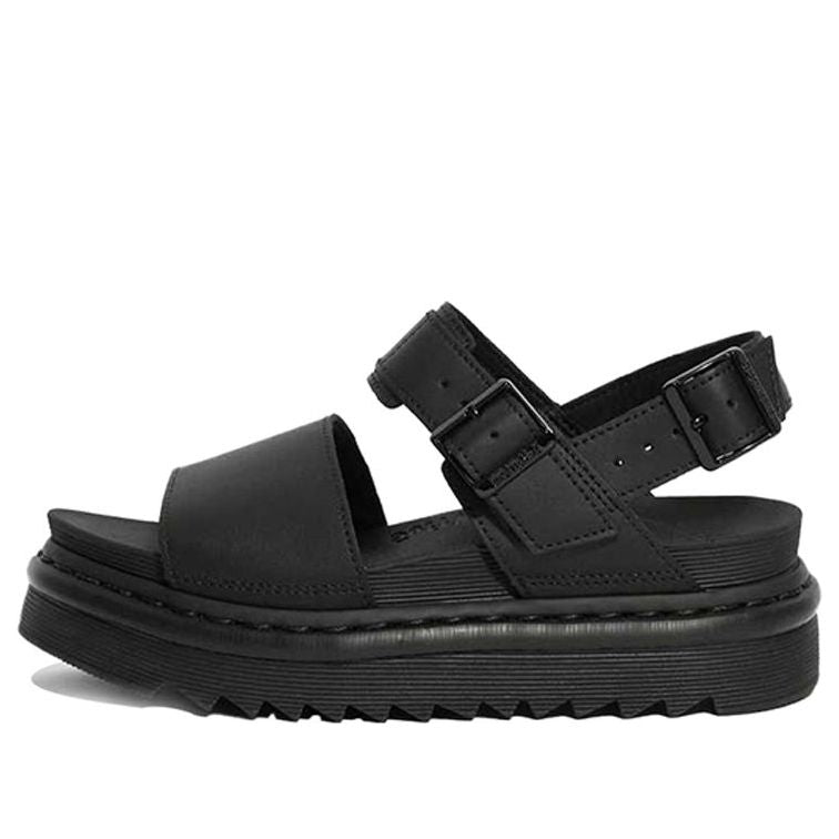 (WMNS) Dr. Martens Voss Leather Strap Sandals Black 23802001