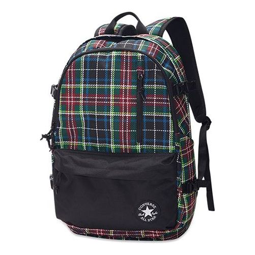 Converse Edge Backpack Plaid 'Black' 10019899-A02