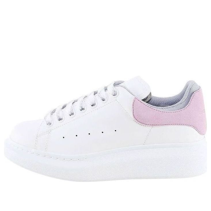 (WMNS) Alexander McQueen Oversized Low-Top Sneakers 'White Pink Purple' 697103WIBNH9859