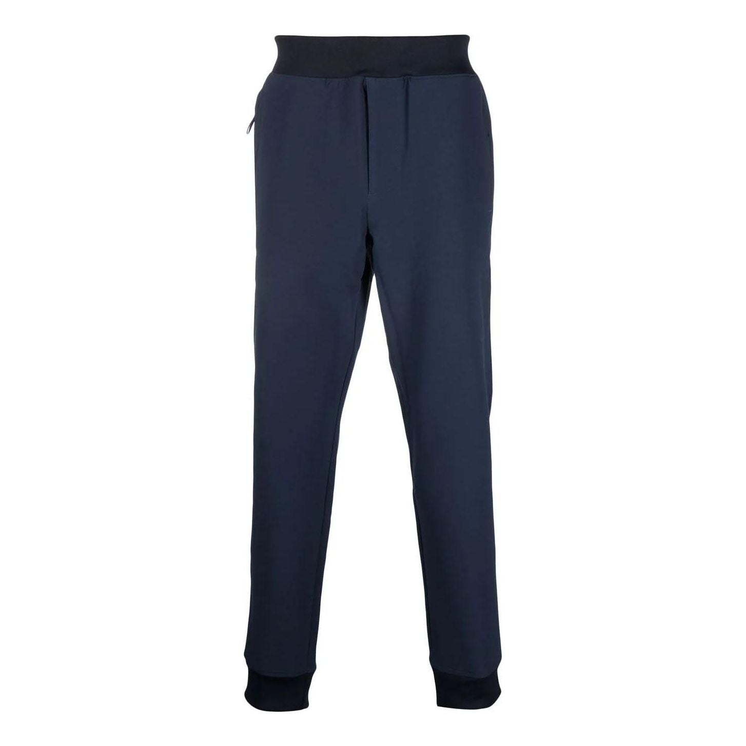 Men's adidas Solid Color Side Logo Casual Pants/Trousers Navy Blue H56670