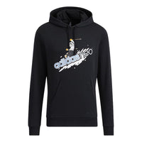 Men's adidas neo Wp Sh1 Logo Printing Sports Black HG9015
