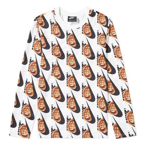 Nike x SKEPTA Series Printing Round Neck Long Sleeves White CV8931-100