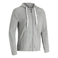 (WMNS) Under Armour Rival Terry Hooded Jacket Gray 1360957-035