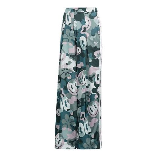 (WMNS) adidas x Hattie Stewar Loose-Fit Printing Pants 'Green' DV2670