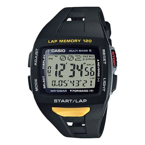 Casio Retro Classic Solar Energy Digital Watch 'Yellow Black' STW-1000-1JH