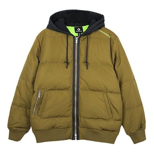 Converse Court Down Bomber Jacket Asia Sizing 'Olive Green' 10019992-A02