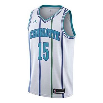 Air Jordan Kemba Walker Classic Edition Swingman (Charlotte Hornets) NBA Connected Jersey Men's White AJ1969-100