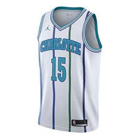 Air Jordan Kemba Walker Classic Edition Swingman (Charlotte Hornets) NBA Connected Jersey Men's White AJ1969-100