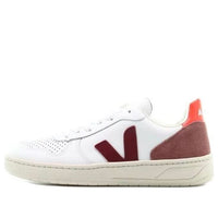 Veja V-10  Lace-Up 'White Marsala' VX021944