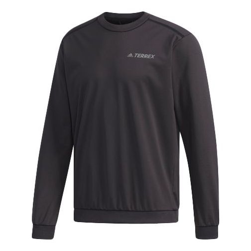 adidas Xplr Hybcrew Q4 Alphabet Printing Solid Color Sports Round Neck Black EH4988