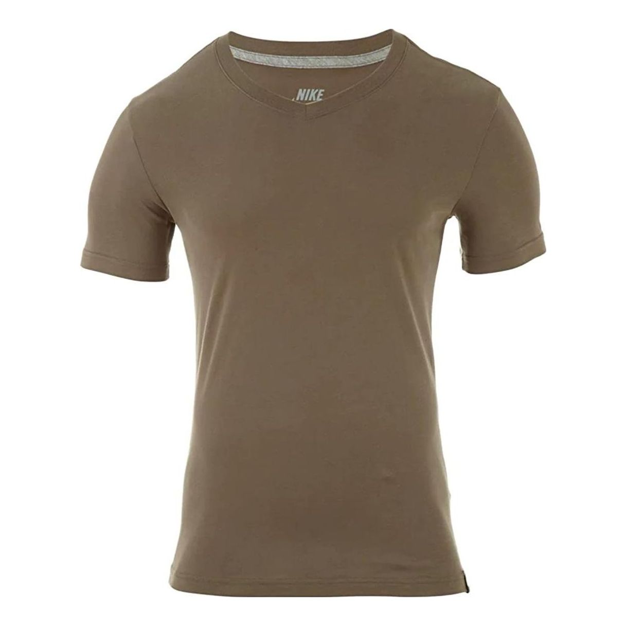 Nike V-neck short Sleeve T-shirt 'Brown' 464811-354