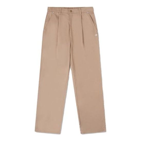 Converse Logo Skate Straight Pants Asia Sizing 'Tan' 10026552-A02