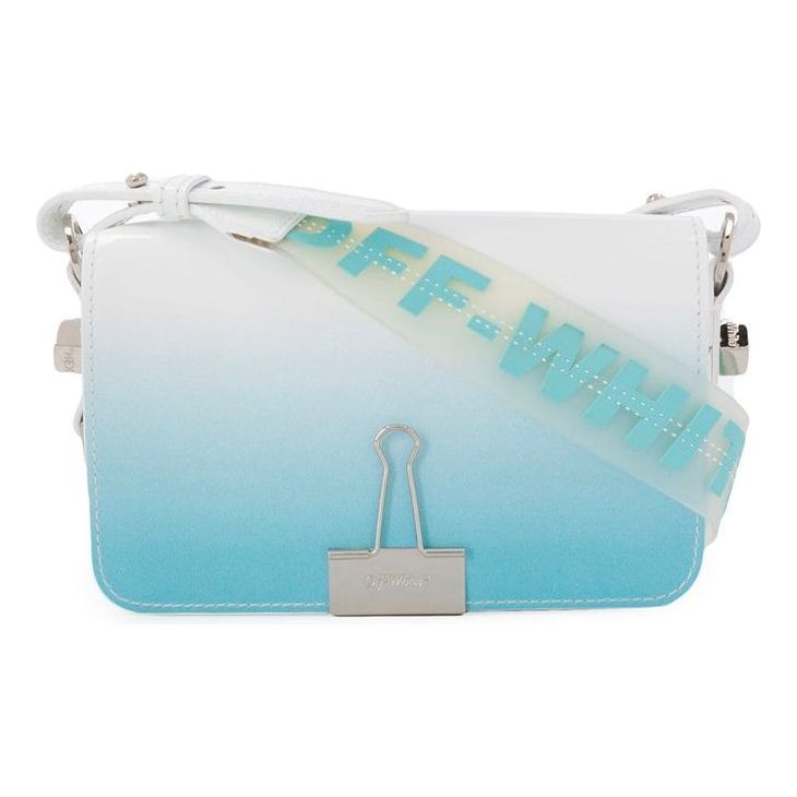 (WMNS) Off-White Flap shoulder bag Little Blue OWNA038R20G990683100