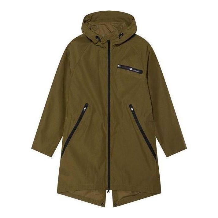 New Balance Outwear Long Jacket Asia Sizing 'Olive Green' NA81R031-KH
