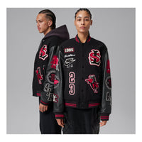 Air Jordan x Levi's Varsity Jacket Asia Sizing 'Black Gym Red' IM6740-010