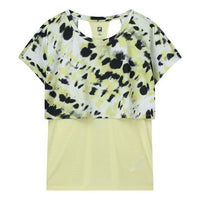 (WMNS) FILA Athletics Casual Sports Breathable Short Sleeve Green A11W122102F-YE