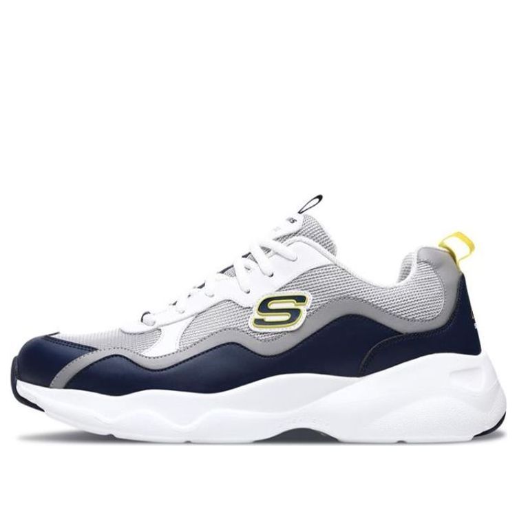 Skechers D'lites Airy Running Shoes Grey/White/Blue 999859-LGNV