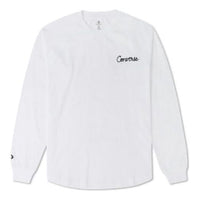 Converse Chain Stitch Long Sleeve Raglan T-Shirt Asia Sizing 'White' 10024585-A01