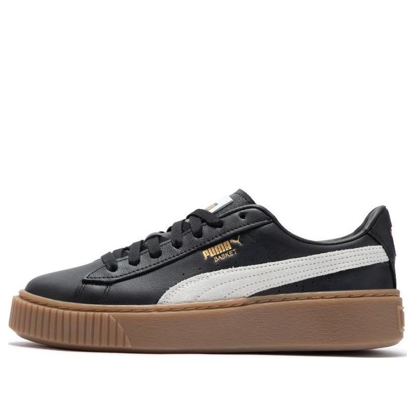(WMNS) PUMA Basket Platform L 'Black' 394369-02