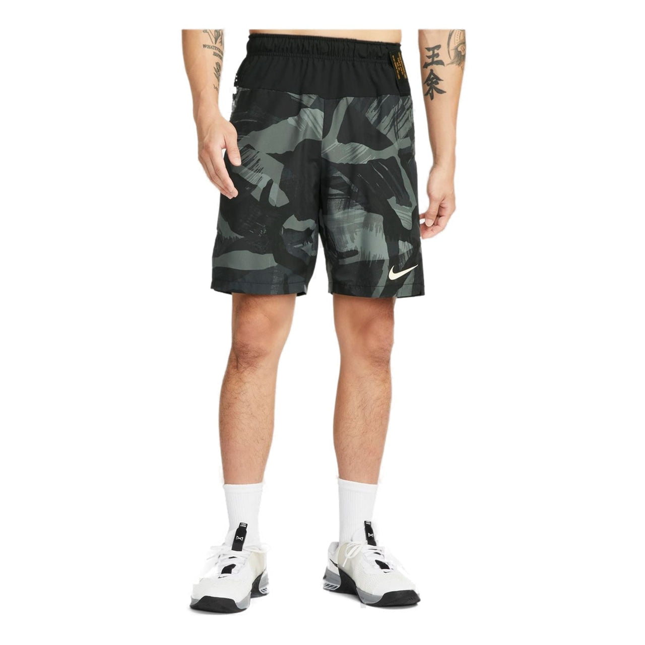Men's Nike Woven Camouflage Gym Camouflage Straight Shorts DQ4798-010