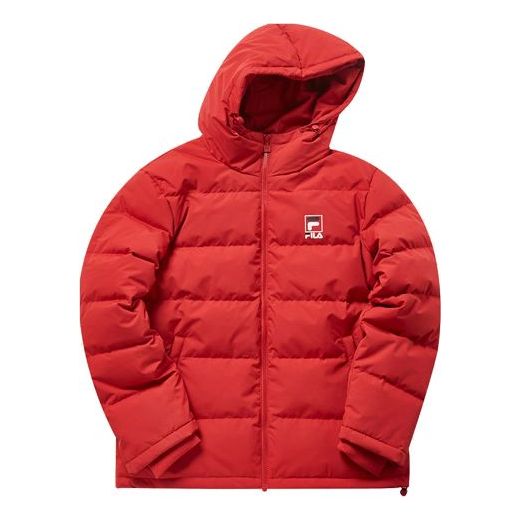 FILA MENS Sport Short Tat Hoodie Down Jacket Red T11M941908F-RD