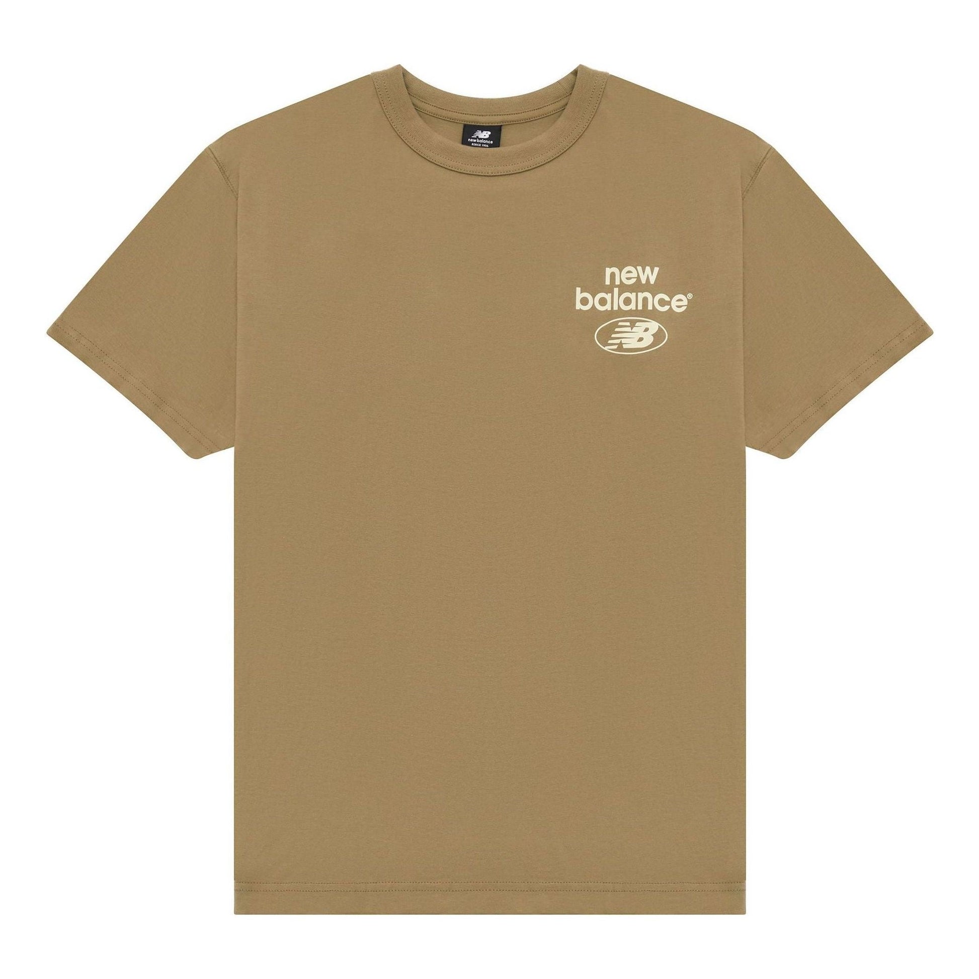 New Balance Essentials Logo T-Shirt Asia Sizing 'Brown' AMT31518-CGN