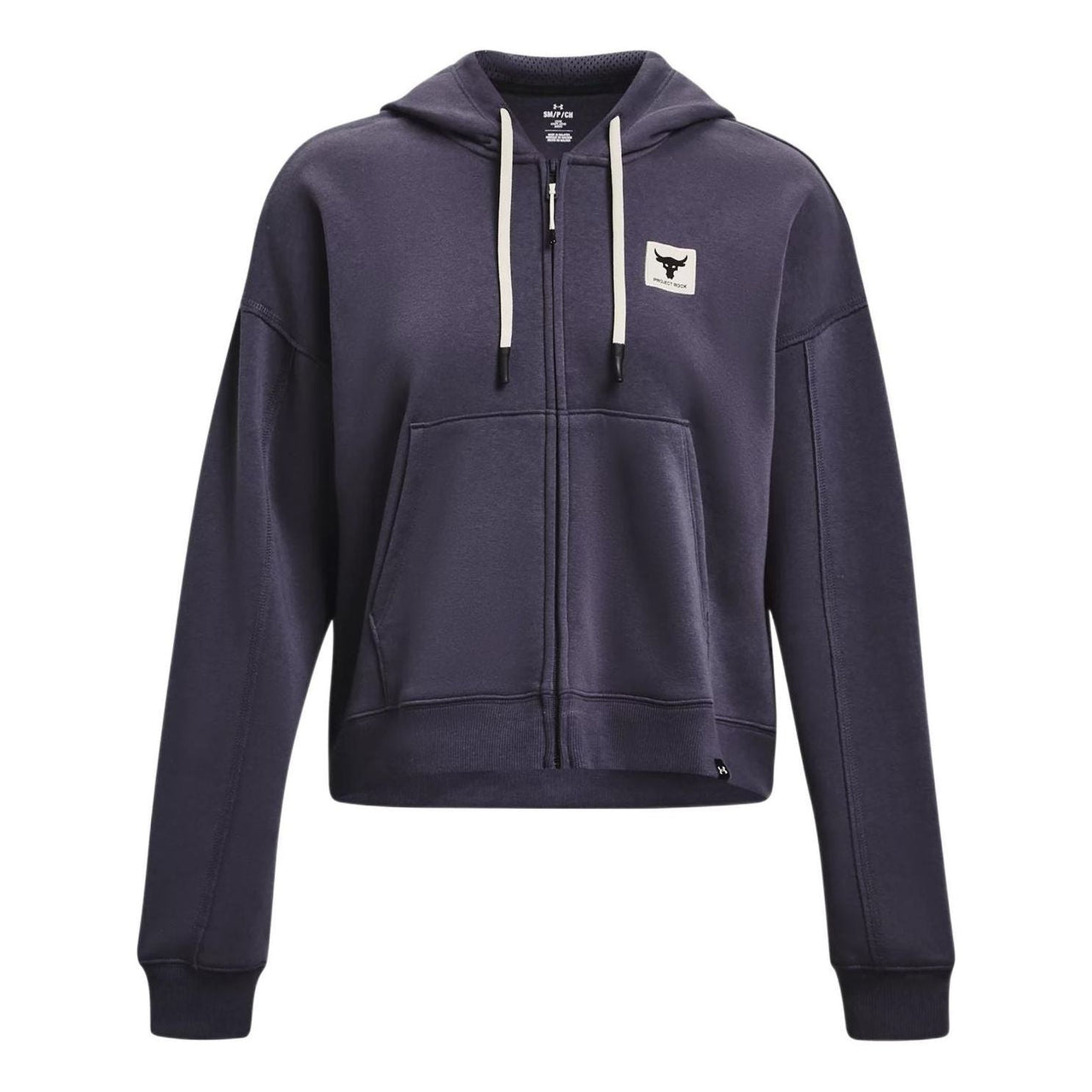 (WMNS) Under Armour Project Rock Fleece Hooded Jacket 'Dark Purple' 1373589-558