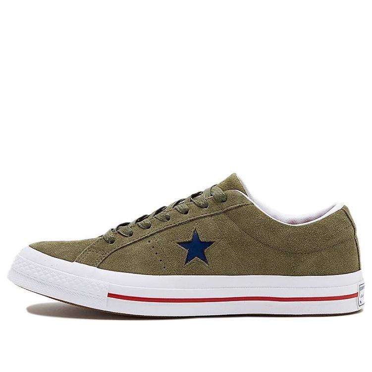 Converse One Star Non-Slip Wear-resistant Casual Skateboarding Shoes Unisex Green 161194C