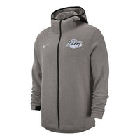 Nike Sports Basketball Printing Pattern hooded Long Sleeves Jacket Gray 940885-032