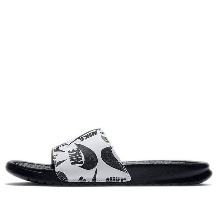 (WMNS) Nike Benassi JDI Floral Slide 'Swoosh Logo Print - Black' 618919-031
