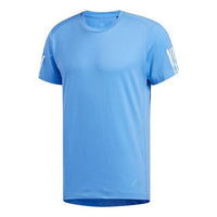 adidas Run It Tee Soft Sports Round Neck Short Sleeve Blue EJ8086