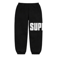 Supreme Rib Sweatpants 'Black White' SUP-FW20-381