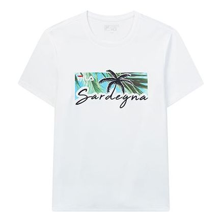 Men's FILA Short Sleeve White T-Shirt F11M028144F-WT