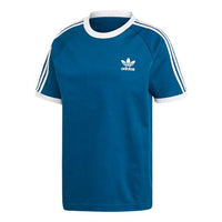 adidas originals Cw Tee Logo Embroidered Stripe Sports Round Neck Short Sleeve DV1631