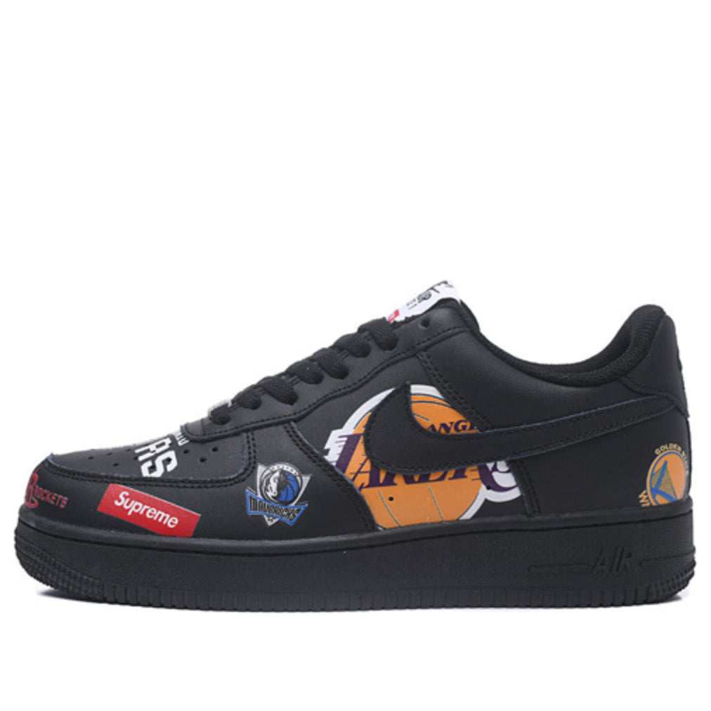 Nike x Supre-me NBA Air-Force 1 'Black' AQ8017-002