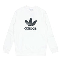 adidas originals Trefoil Warm-Up Crew Sweatshirt 'White' DV1544