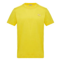 Moncler Solid Color Crewneck For Men Yellow 0918C733008390Y160
