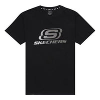 Skechers logo Graphic Tee 'Black Silver' L222M110-0018