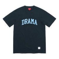 Supreme FW19 Week 5 Drama S/S Top Alphabet Short Sleeve Unisex Navy Blue SUP-FW19-563
