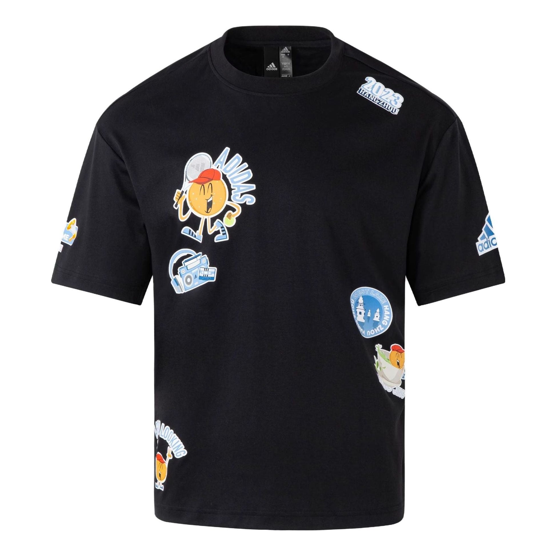 adidas Hangzhou Wuyibing Collab T-Shirt 'Black' JE0950