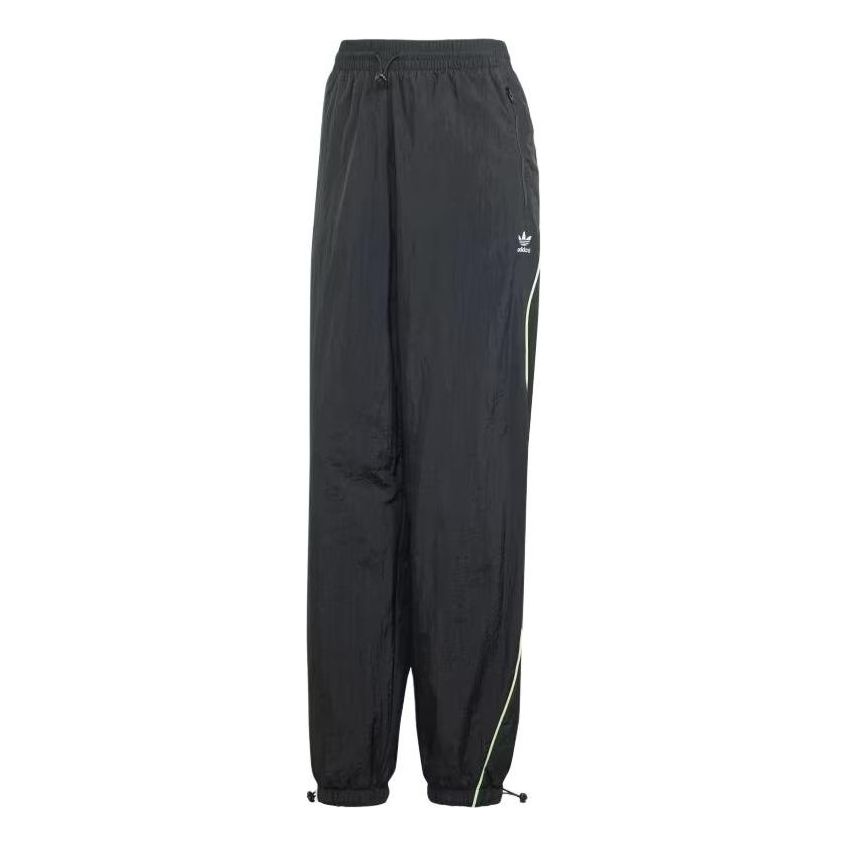 (WMNS) adidas Loose Parachute Pants Asia Sizing 'Black' IT9698