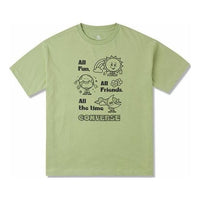 (WMNS) Converse Oversized Fun Graphic T-Shirt Asia Sizing 'Vitality Green' 10025885-A01