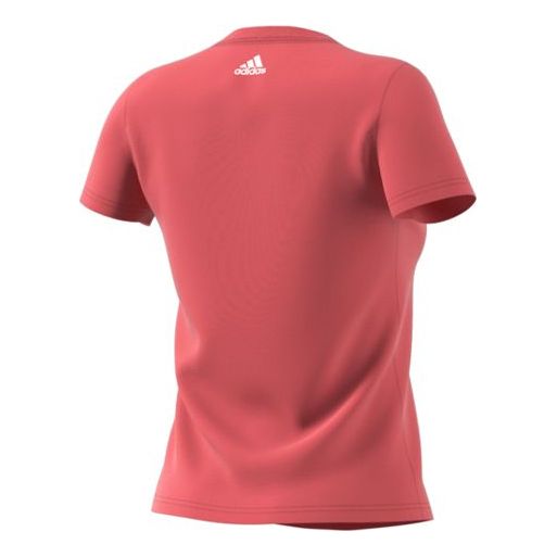 (WMNS) adidas originals Sports Stylish Round Neck Short Sleeve Red EC4744