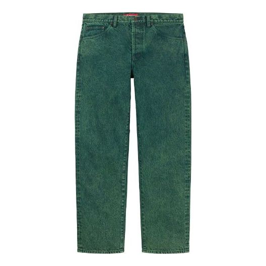 Supreme SS23 Week 1 Regular Jean Pants 'Green' SUP-SS23-025