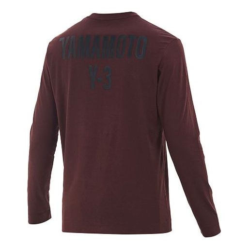 Y-3 Back Long Sleeves Unisex Red T-Shirt GK4368