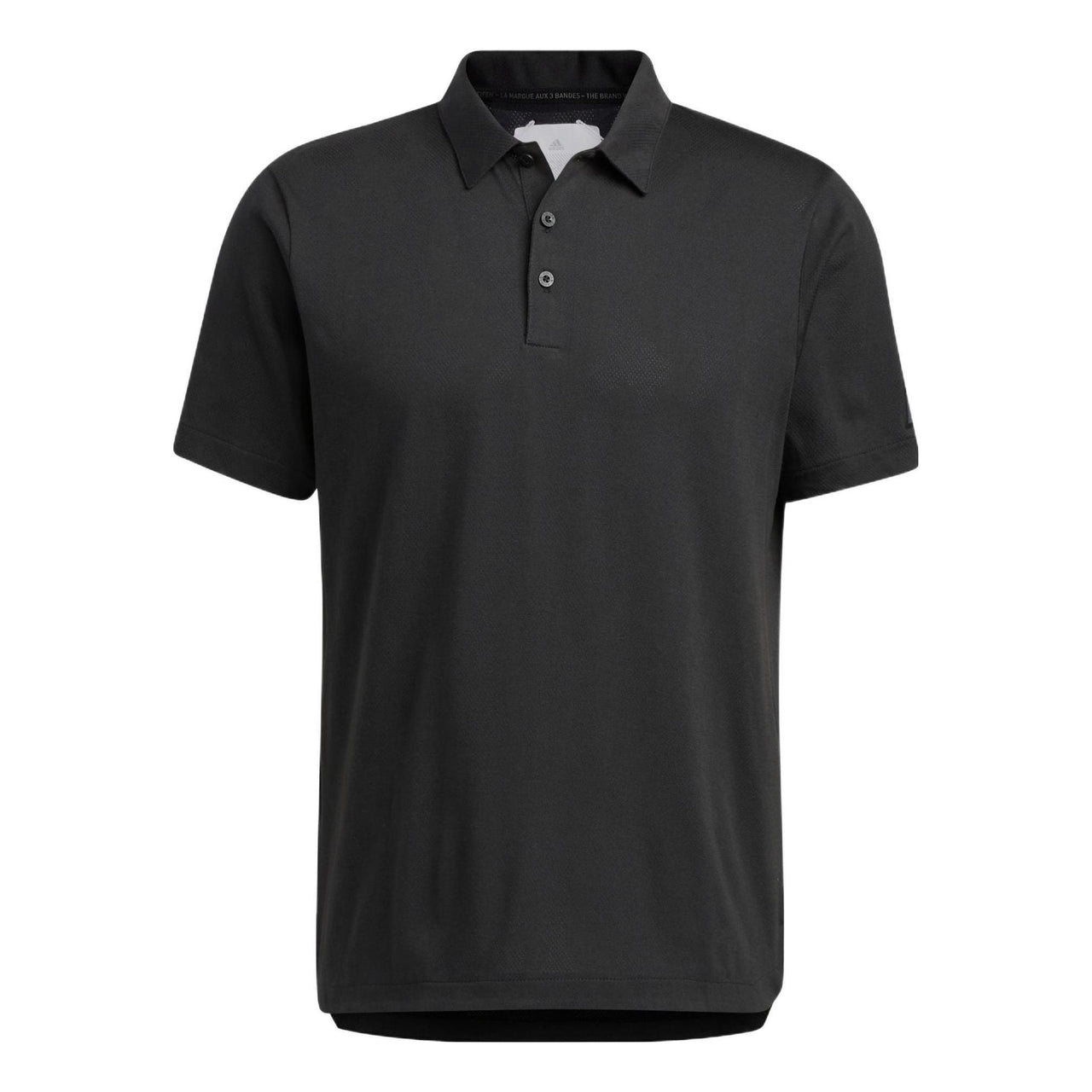 Men's adidas ADX POLO Solid Color Half-Fastening Pullover Short Sleeve Black Polo Shirt HP1917