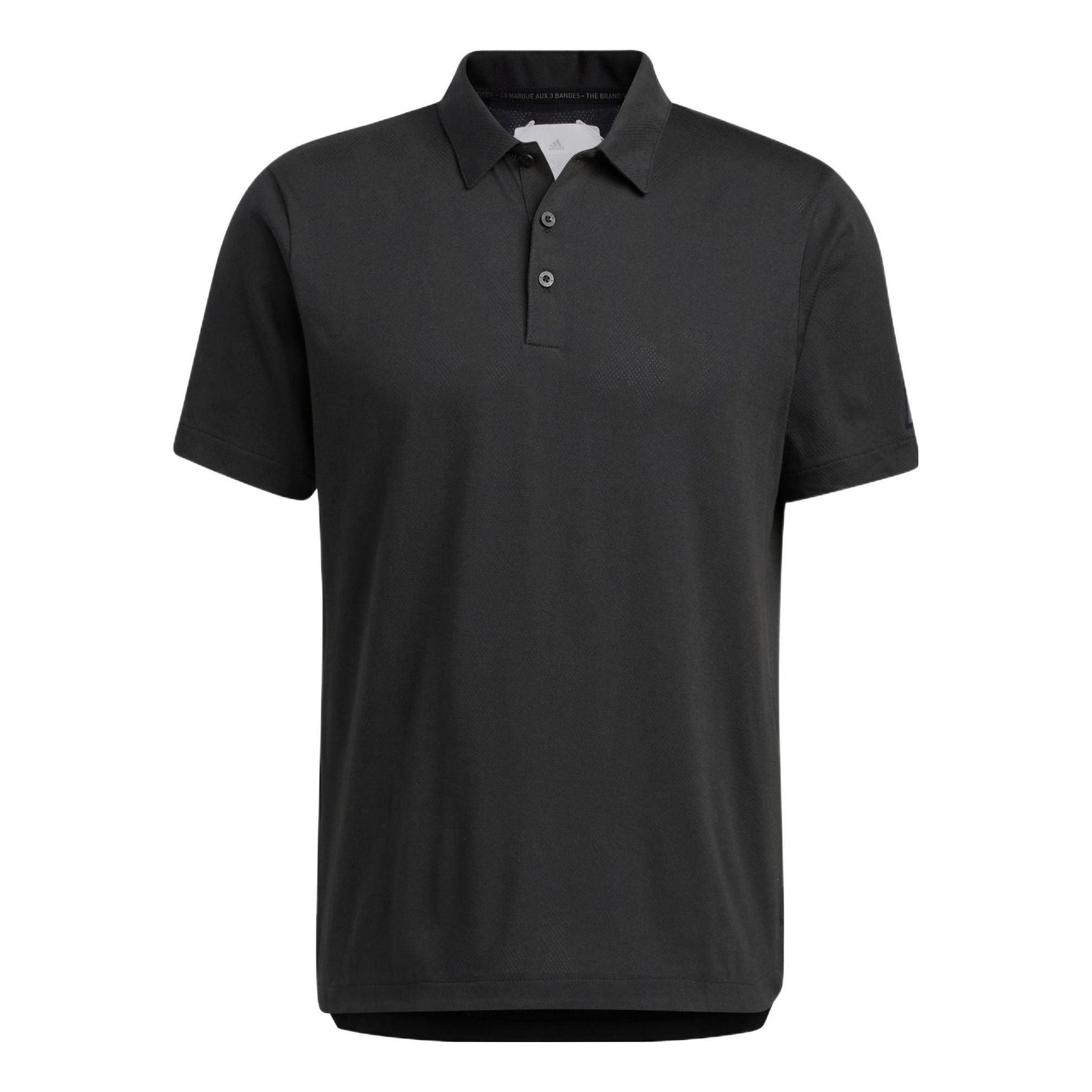 Men's adidas ADX POLO Solid Color Half-Fastening Pullover Short Sleeve Black Polo Shirt HP1917