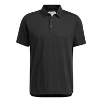 Men's adidas ADX POLO Solid Color Half-Fastening Pullover Short Sleeve Black Polo Shirt HP1917